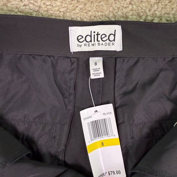 Edited by Remi Bader Trouser Shorts Size 8 High-Rise Black 32x3 NWT E835 - Picture 3 of 11